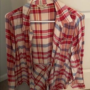 Women’s plaid button down